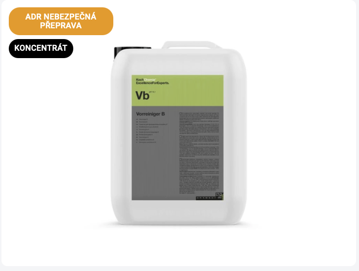  Aktivní pěna, odstraňovač hmyzu Koch Vorreiniger B á 22 kg