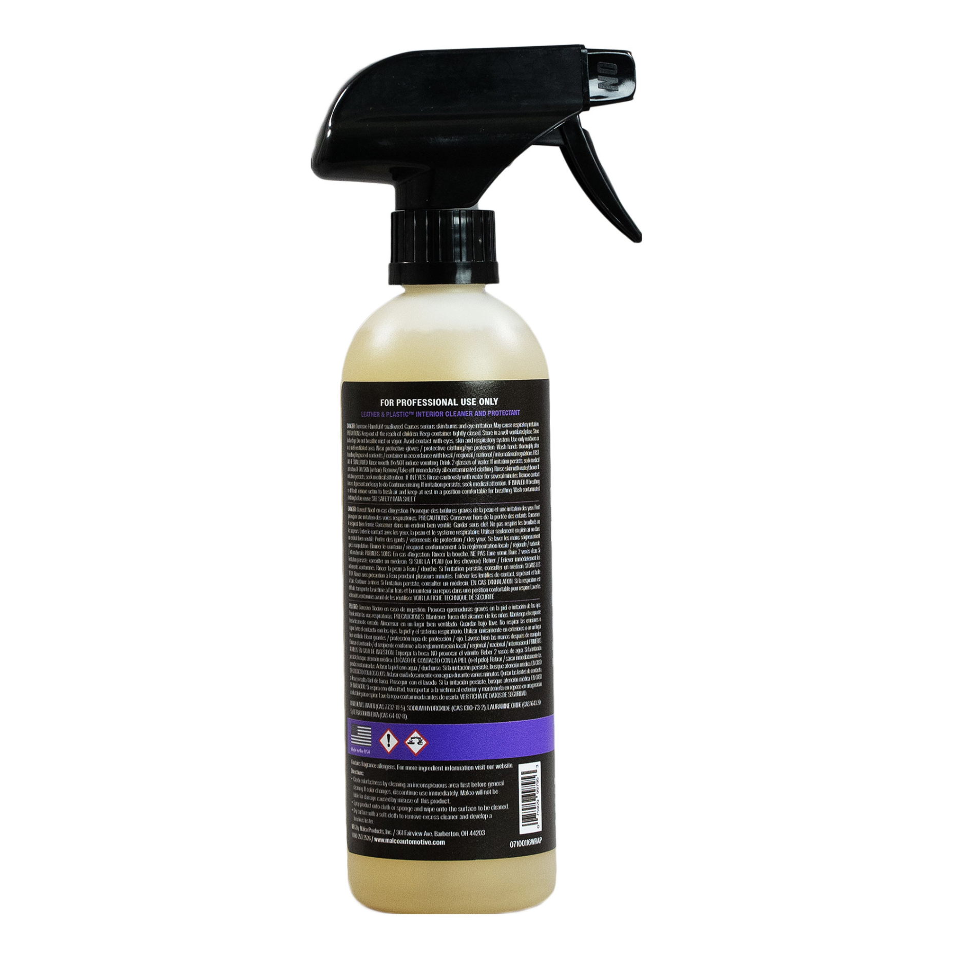 MALCO Leather & Plastic (473ml) čistič kůže a plastů-1