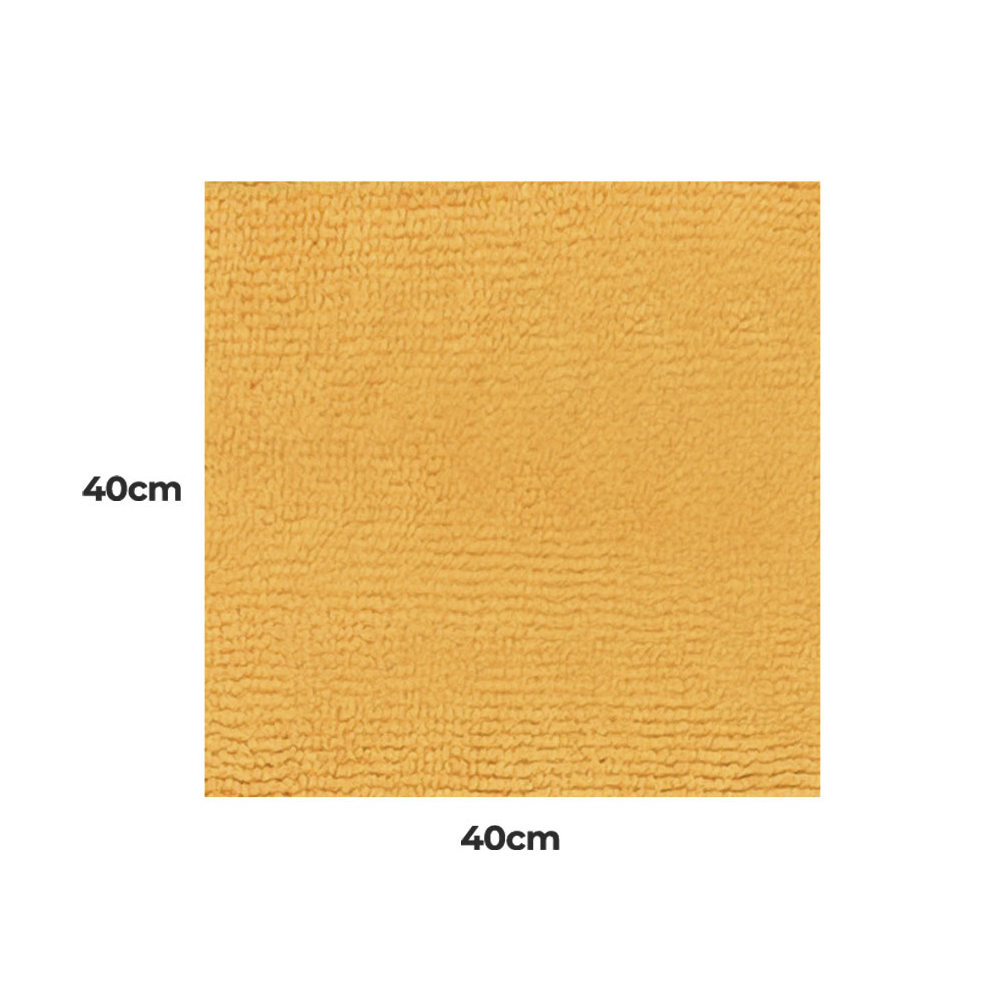 sada mikrovláknových utěrek, 310gsm, 40x40cm, oranžová, 5ks-3