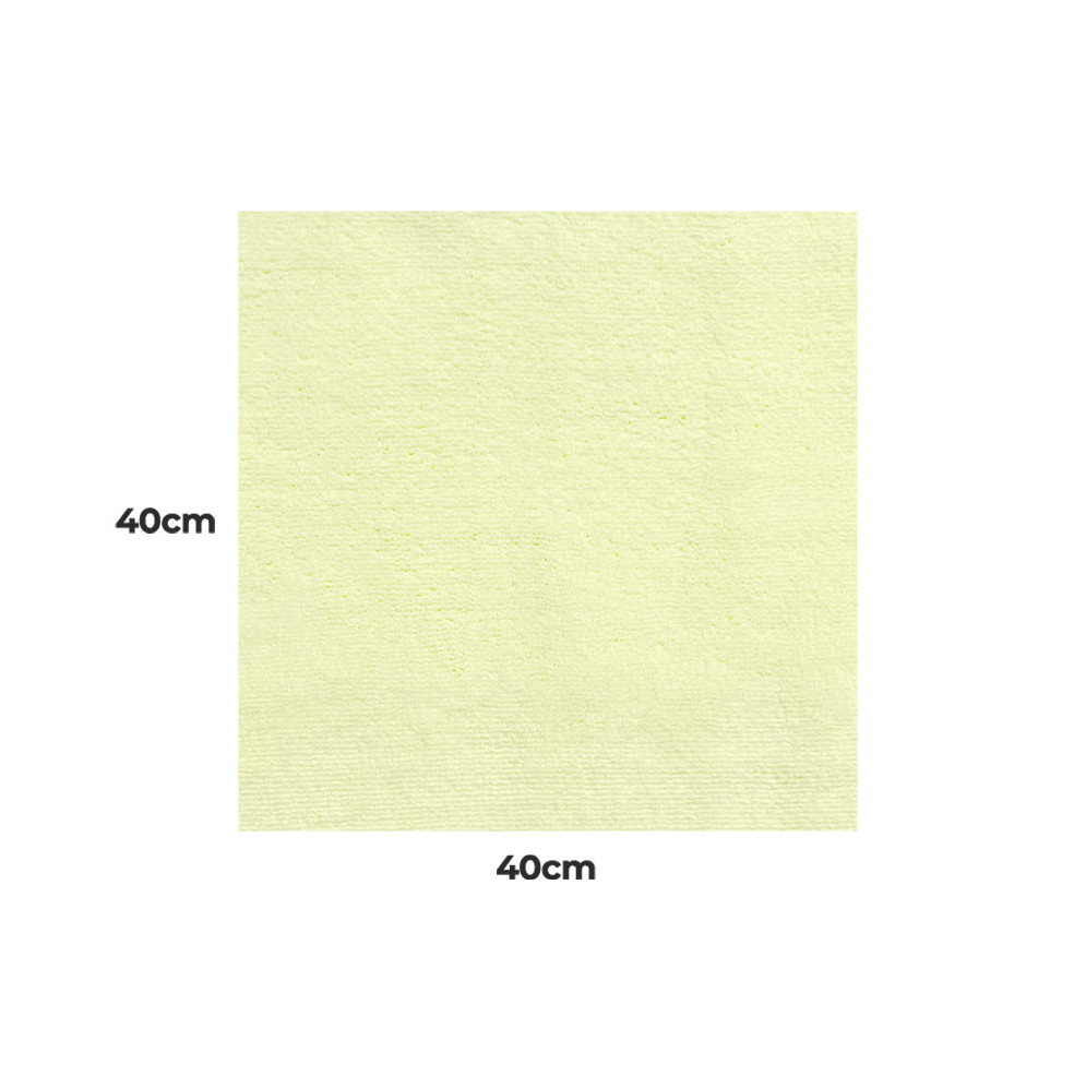 sada mikrovláknových utěrek, 310gsm, 40x40cm, žlutá, 5ks-4