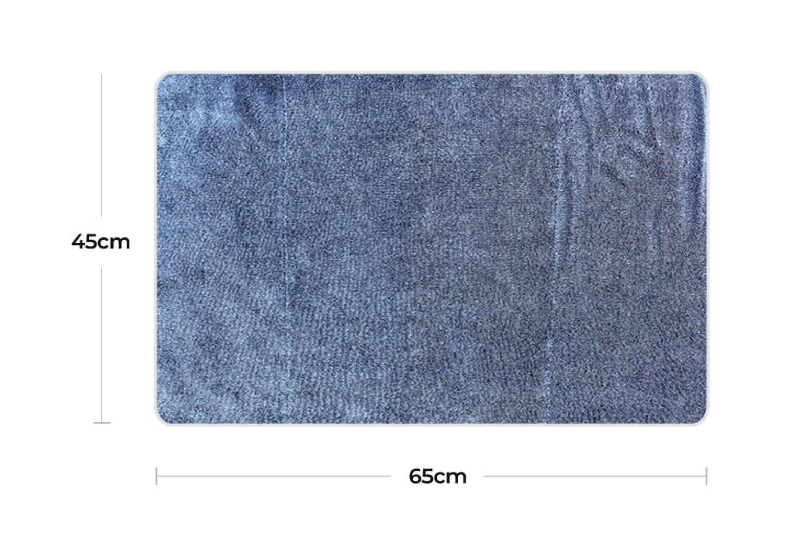 sušící ručník Blackhole, 1080gsm, 65x45cm, modrý, 1ks-4