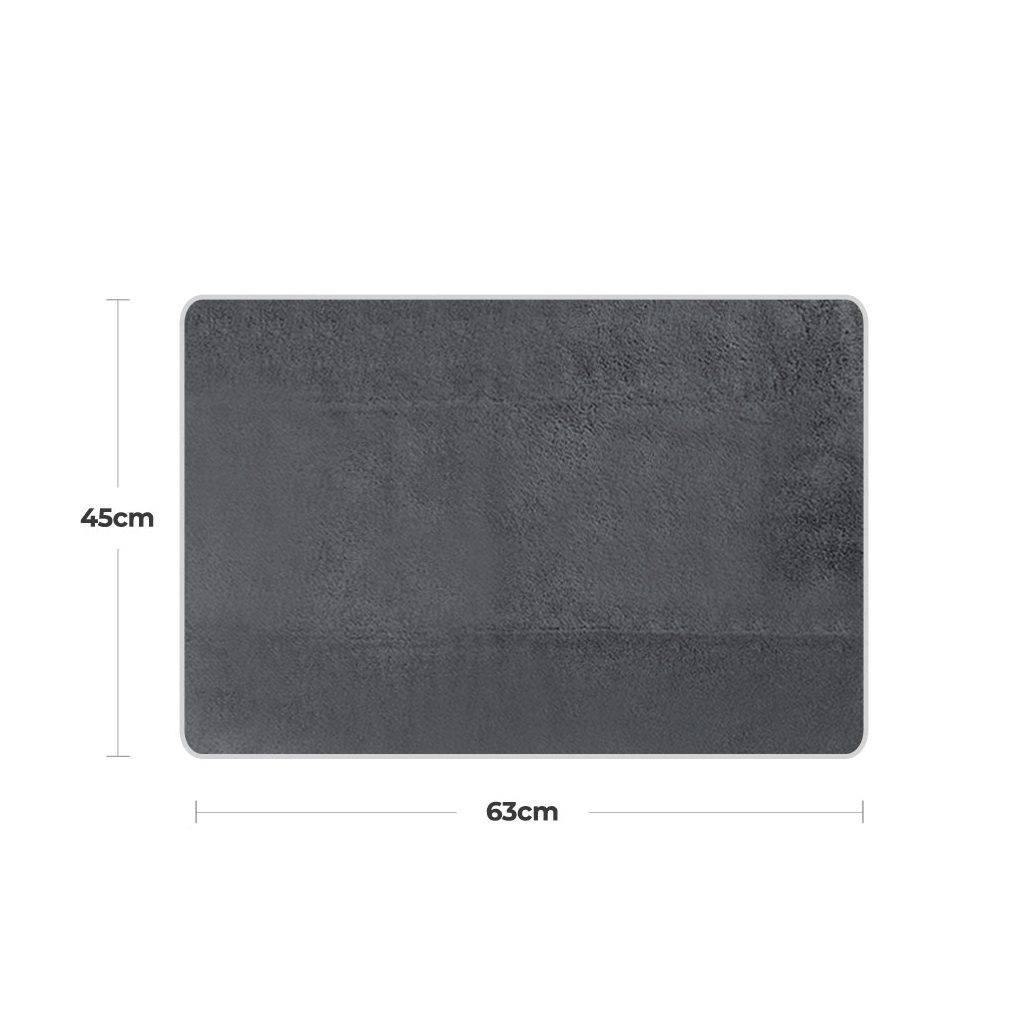 sušící ručník 2v1, 540gsm, 63x45cm, šedý, 1ks-4