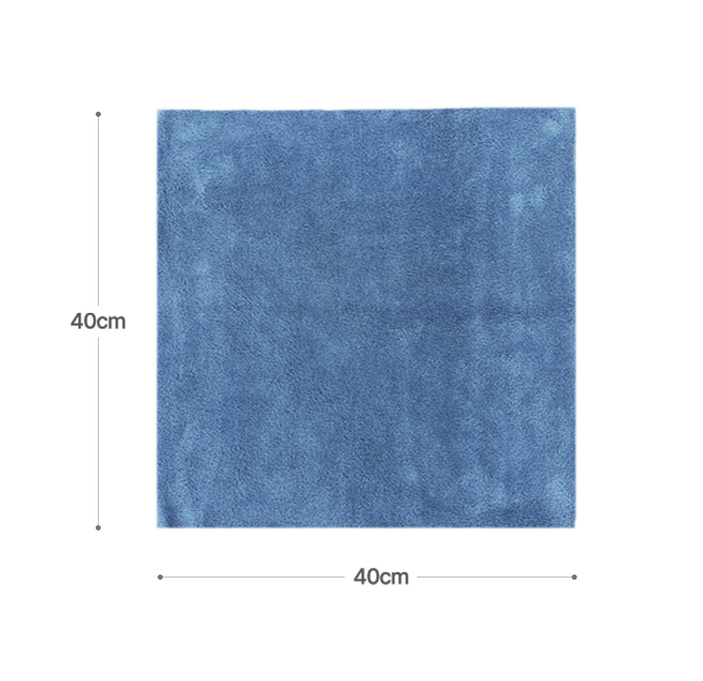 leštící utěrka, 450gsm, 40cm x 40cm, modře šedá, 1ks-2